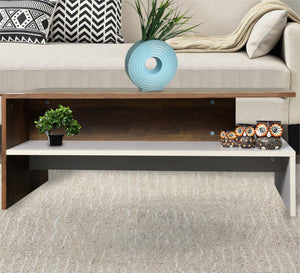 Rectangular living room table with lower shelf - Vitrine Furniture - Furniture