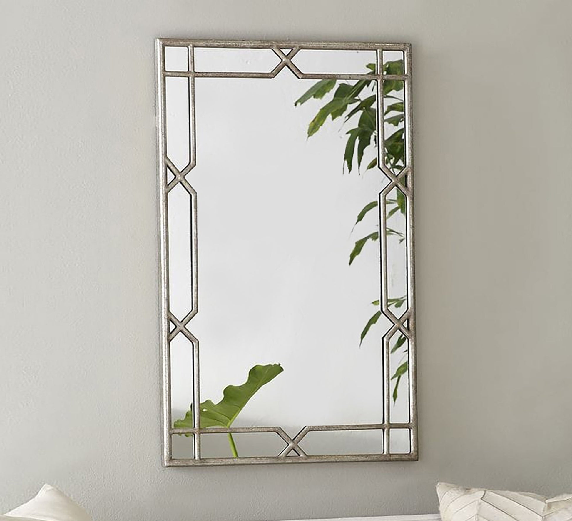Rectangular mirror framed with Islamic decorations - Vitrine Furniture - Décor