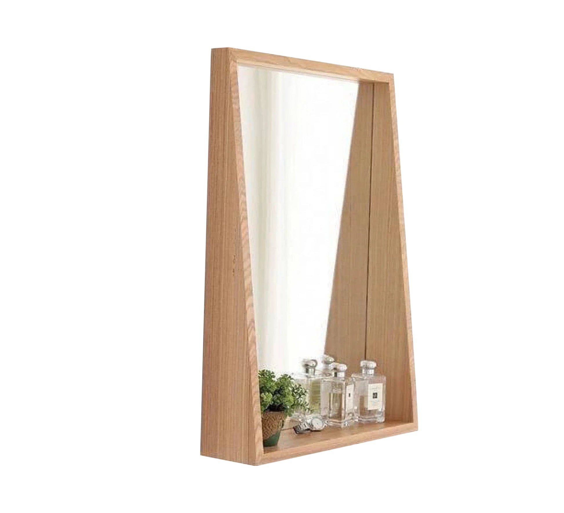 Rectangular mirror with a distinctive decorative shelf - Vitrine Furniture - Décor