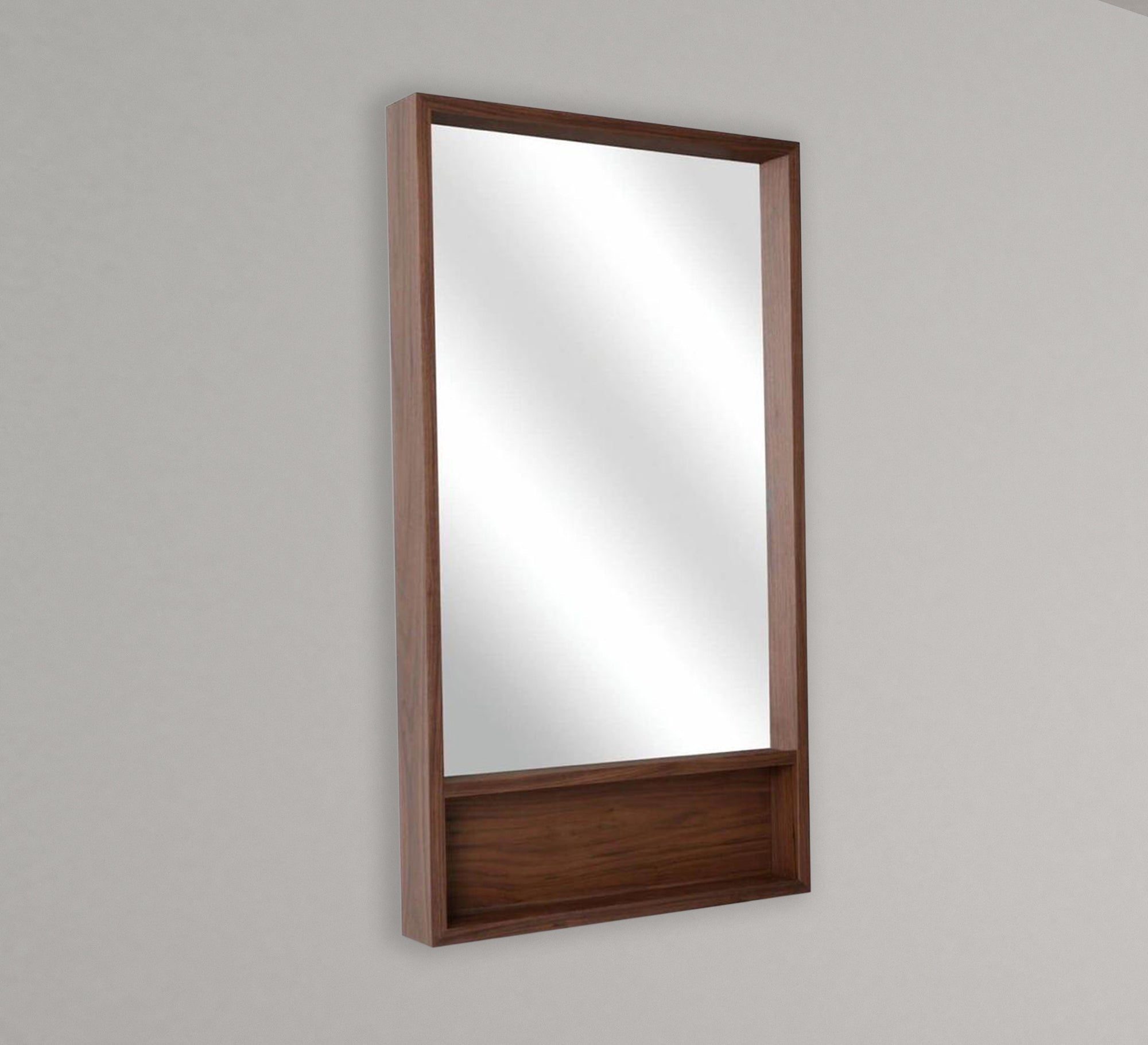 Rectangular mirror with a lower shelf - Vitrine Furniture - Décor