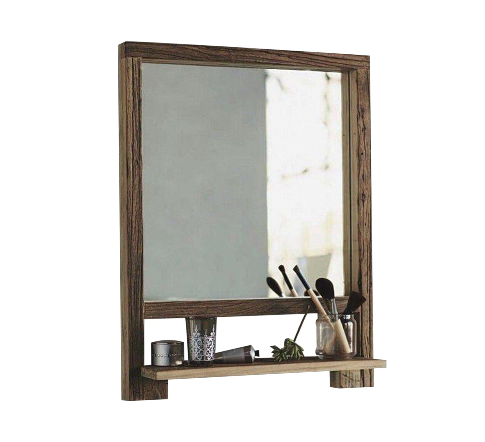 Rectangular mirror with a shelf for the bathroom - Vitrine Furniture - Décor