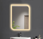 Rectangular mirror with an asymmetrical light frame - Vitrine Furniture - Mirrors