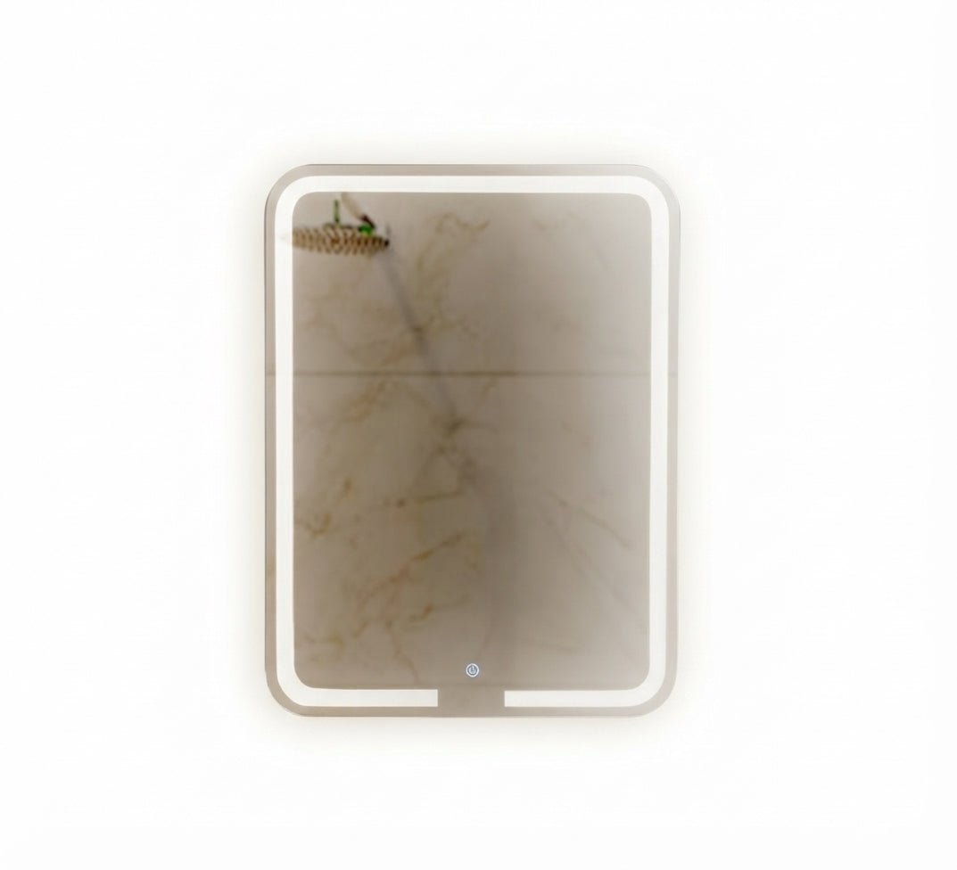 Rectangular mirror with an illuminated frosted frame - Vitrine Furniture - Mirrors