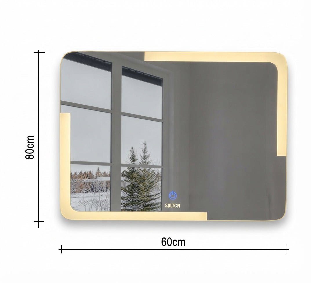 Rectangular Mirror with Interlocking Light Strips - Vitrine Furniture - Mirrors