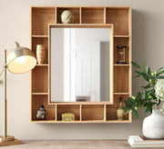 Rectangular mirror with interlocking shelves - Vitrine Furniture - Décor