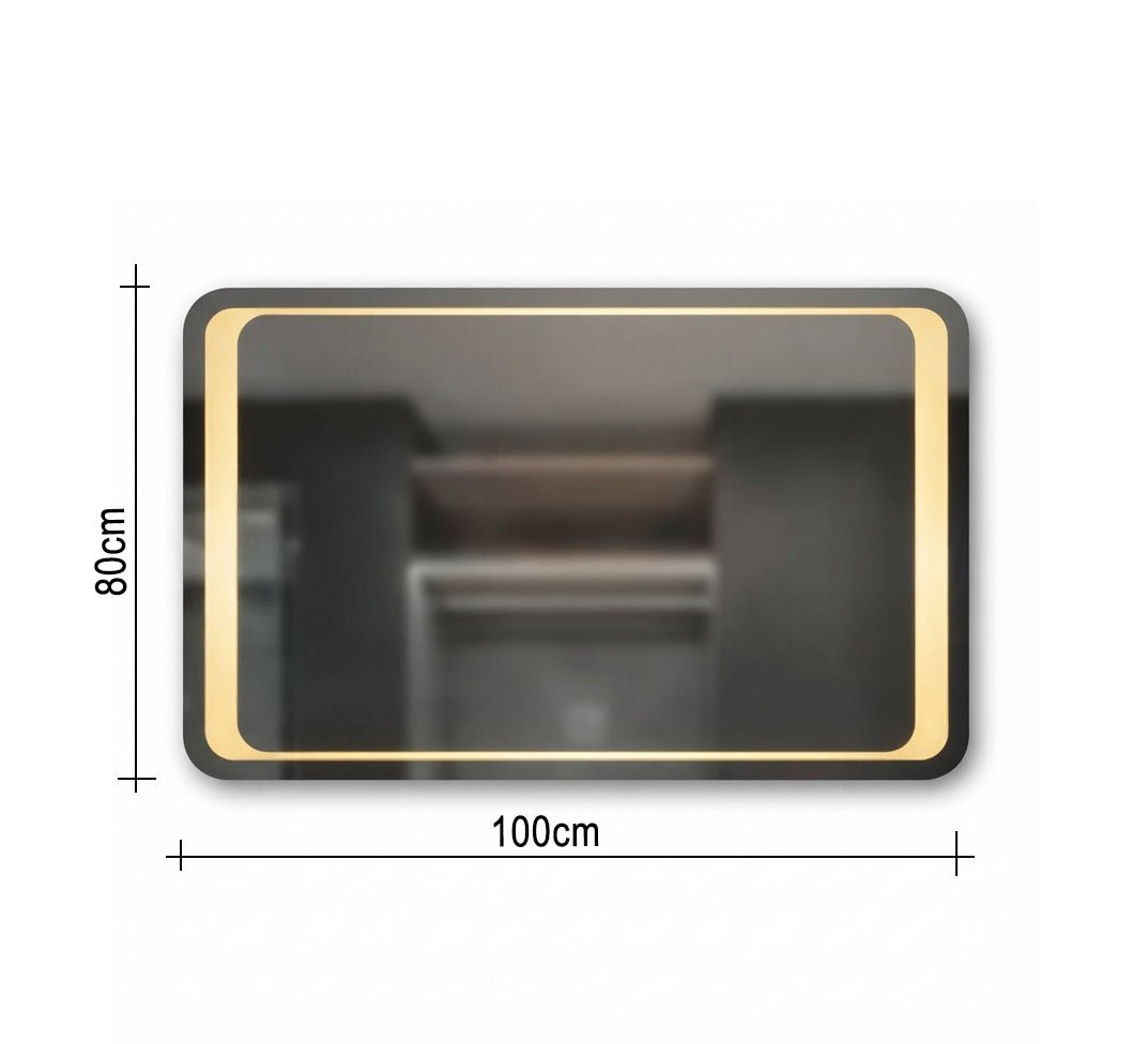 Rectangular Mirror with LED Frame and Backlight - Vitrine Furniture - Mirrors