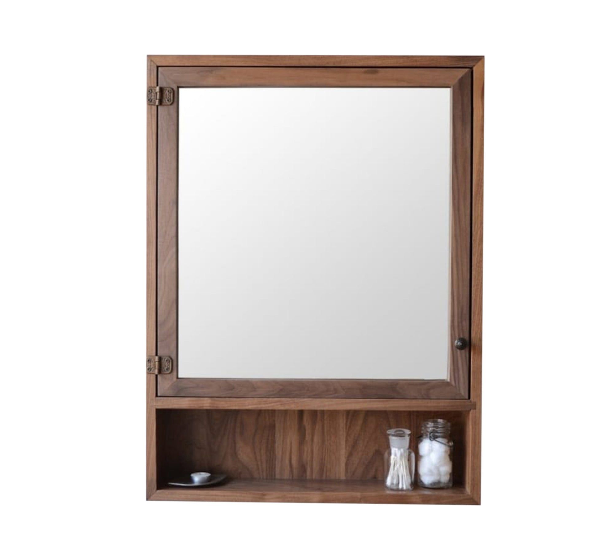 Rectangular mirror with rear storage with shelves - Vitrine Furniture - Furniture
