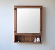Rectangular mirror with rear storage with shelves - Vitrine Furniture - Furniture