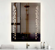 Rectangular mirror with scattered light squares - Vitrine Furniture - Mirrors