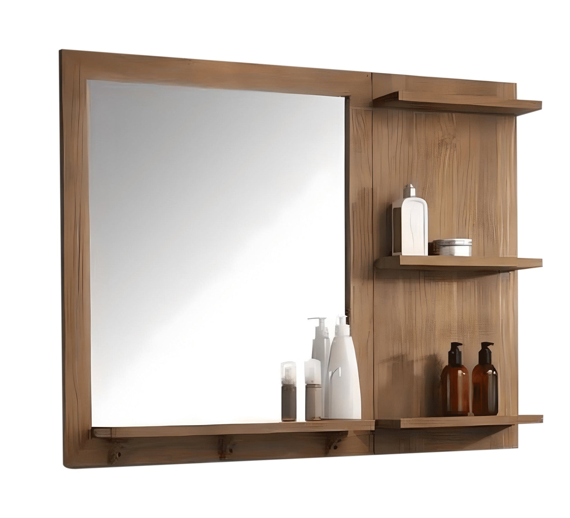 Rectangular mirror with side shelves - Vitrine Furniture - Furniture