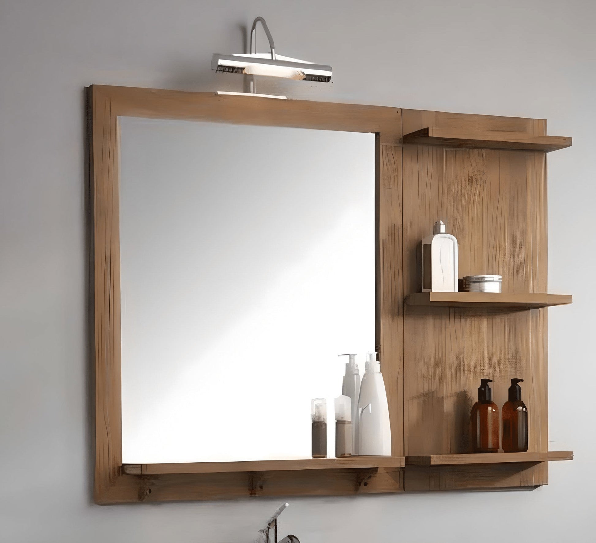 Rectangular mirror with side shelves - Vitrine Furniture - Furniture