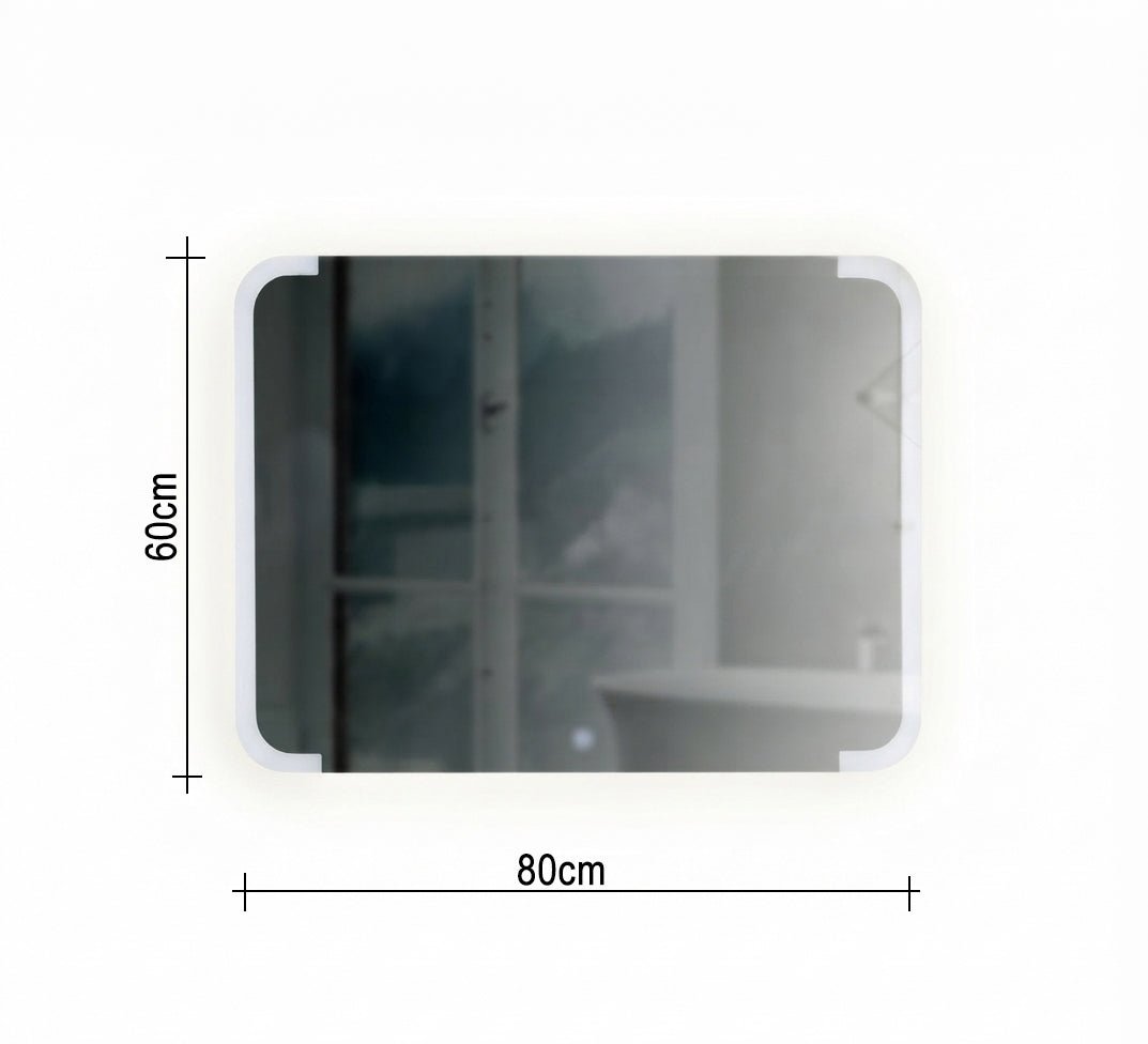 Rectangular mirror with white backlighting - Vitrine Furniture - Mirrors