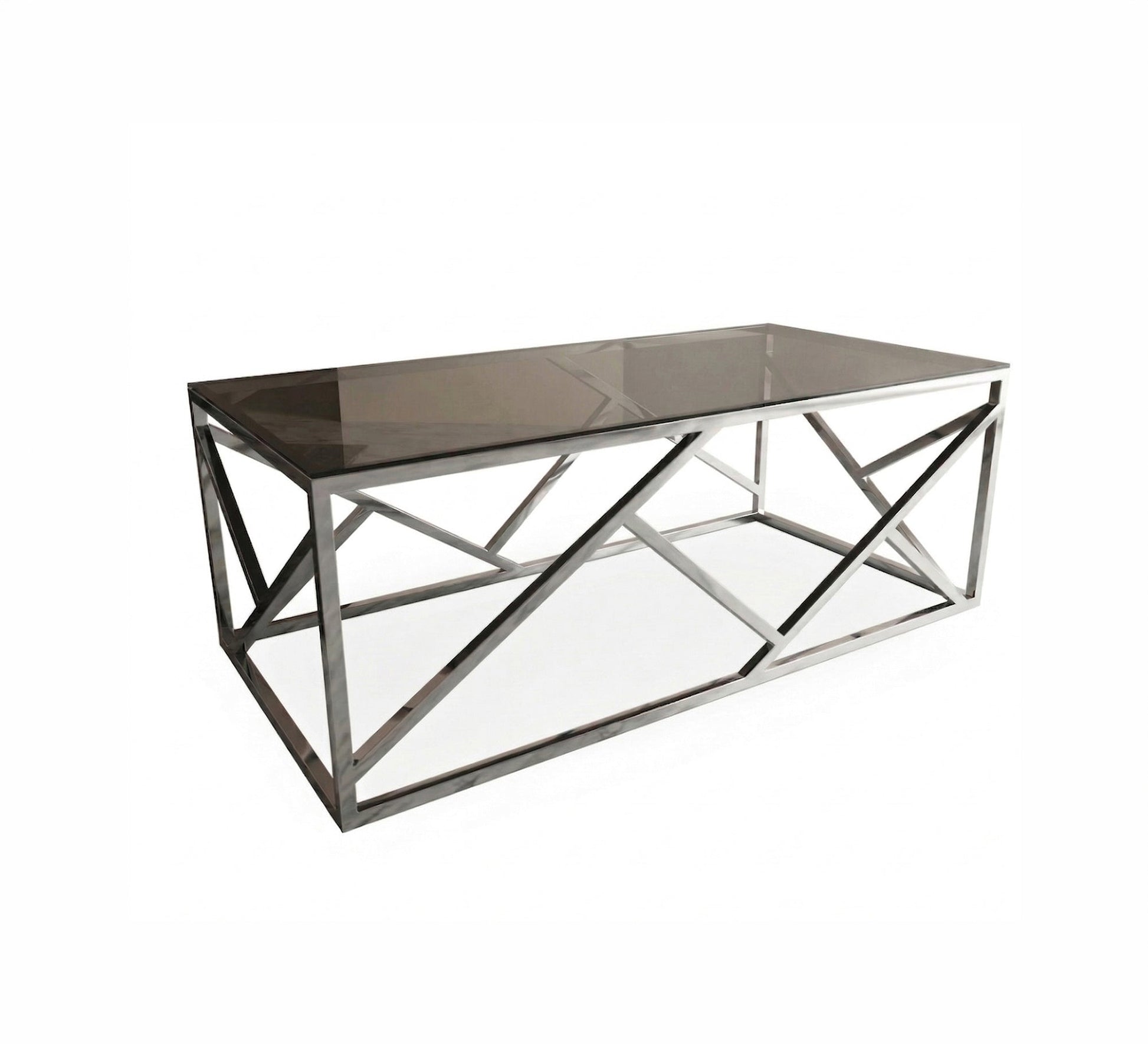 Rectangular silver coffee table - Vitrine Furniture - Coffee Tables