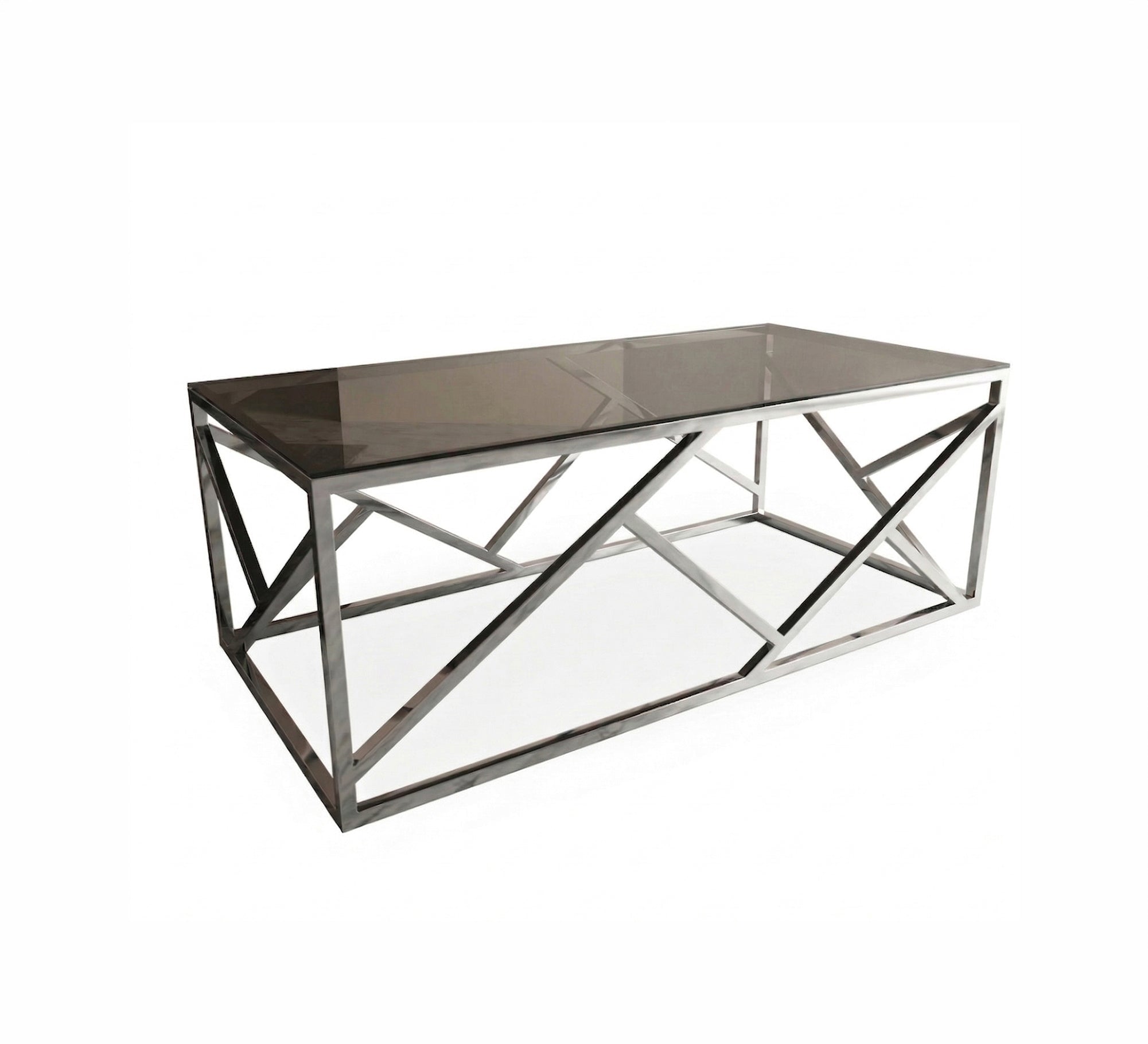 Rectangular silver coffee table - Vitrine Furniture - Coffee Tables