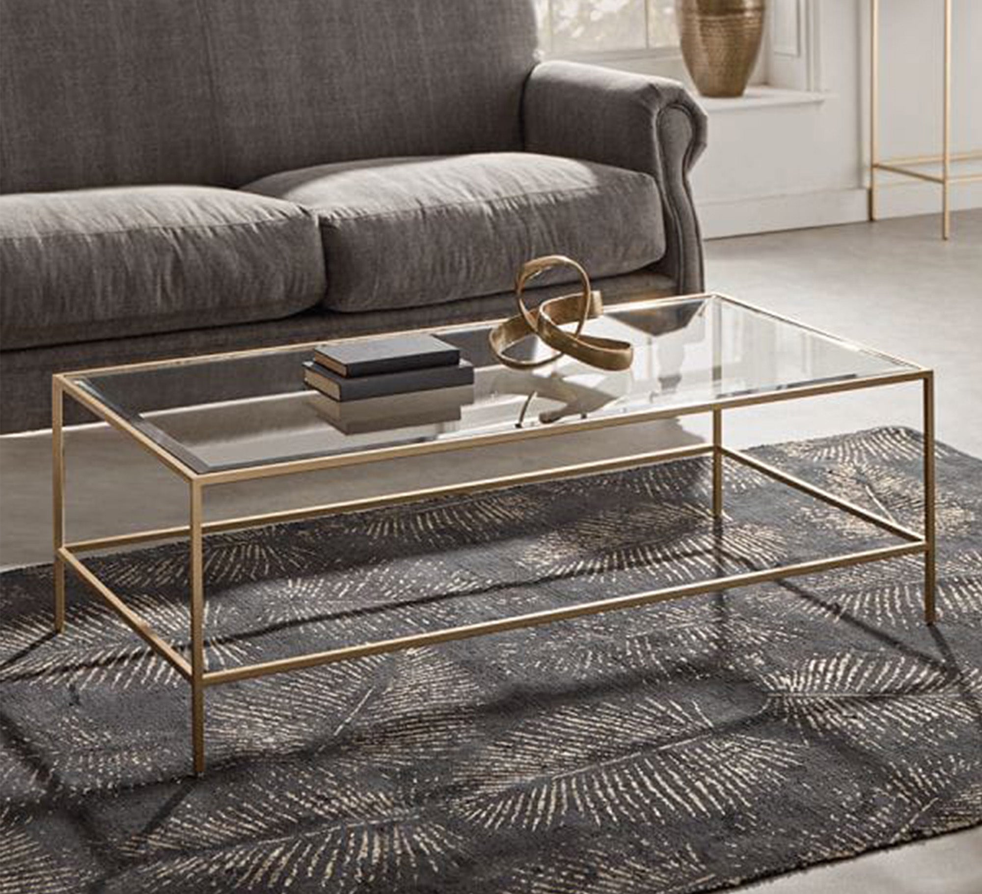 Rectangular steel table - Vitrine Furniture - Living room Tables