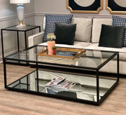 Rectangular Table with Brown Frame - Vitrine Furniture - Furniture