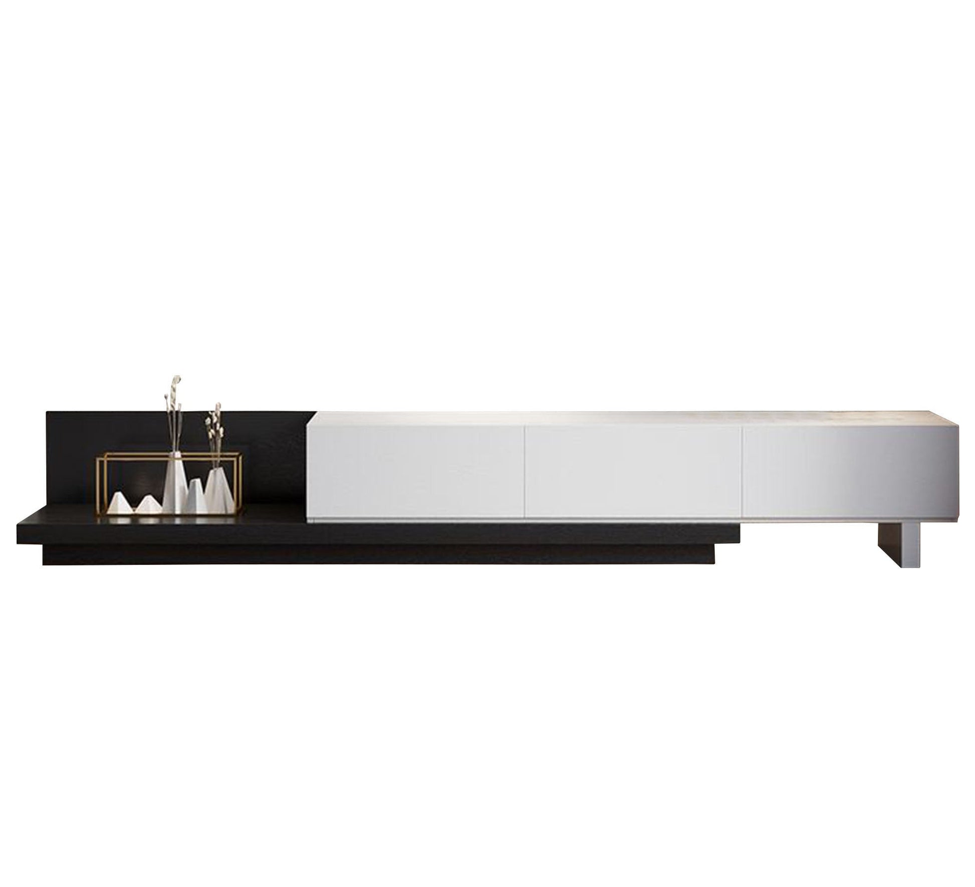 Rectangular TV Table - Monochrome Chic - Vitrine Furniture - Furniture