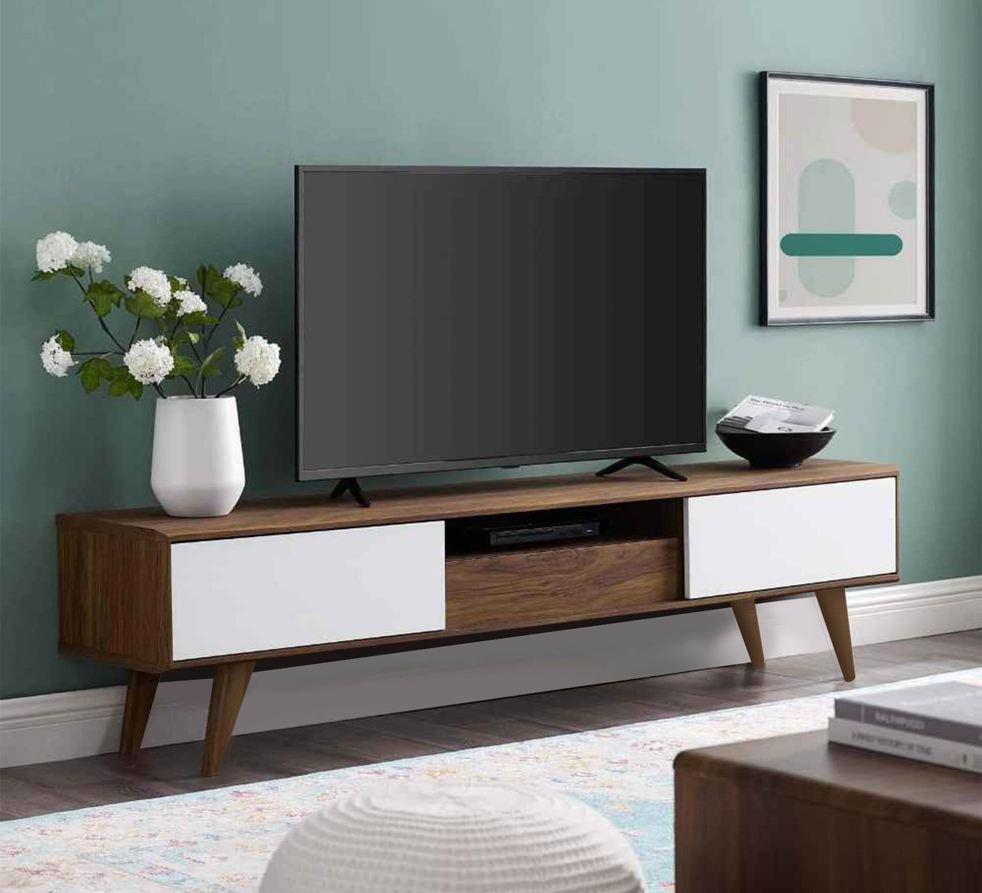 Rectangular TV Table, Sleek & Modern Design - Vitrine Furniture - Furniture