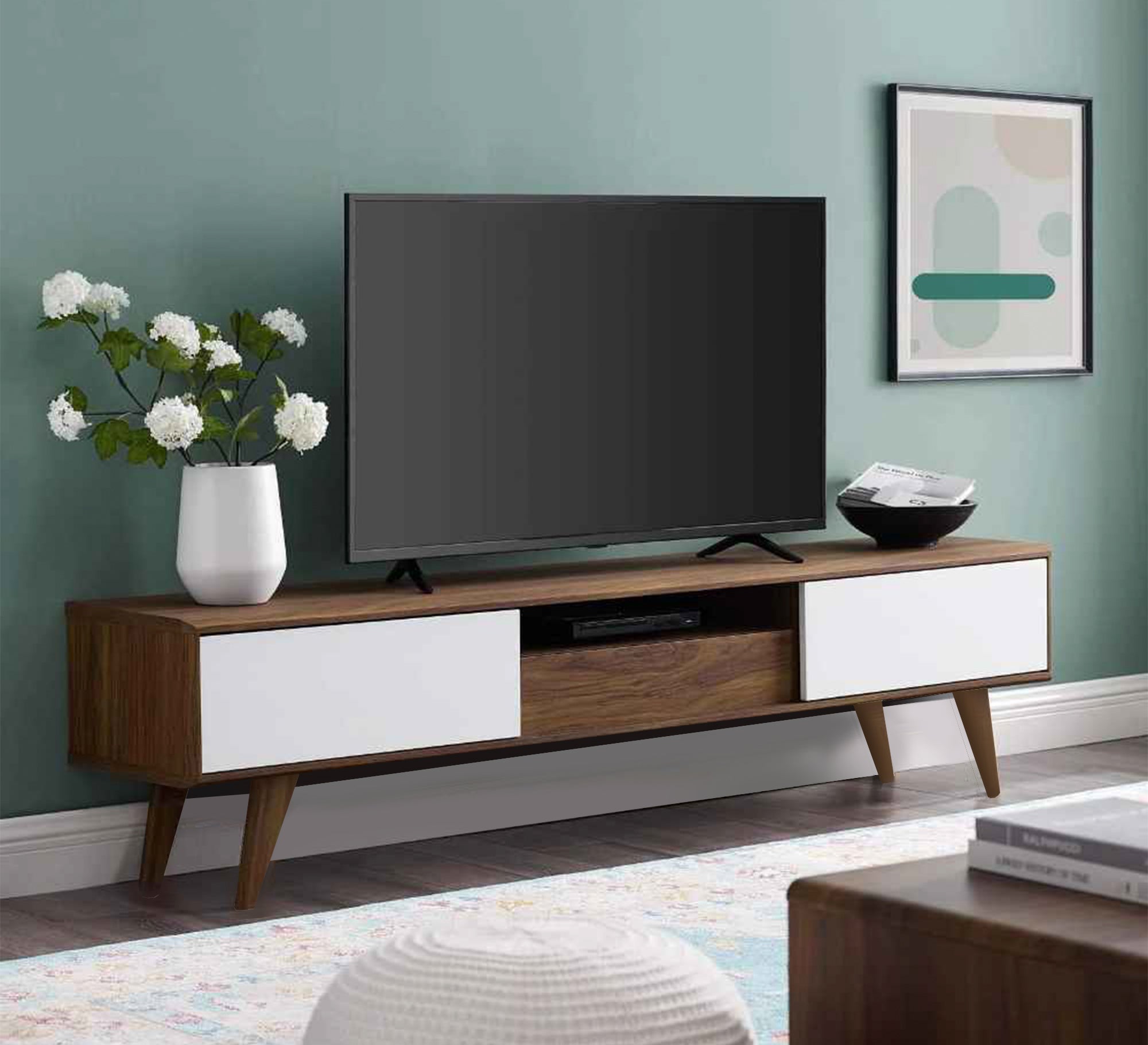 Rectangular TV Table, Sleek & Modern Design - Vitrine Furniture - Furniture