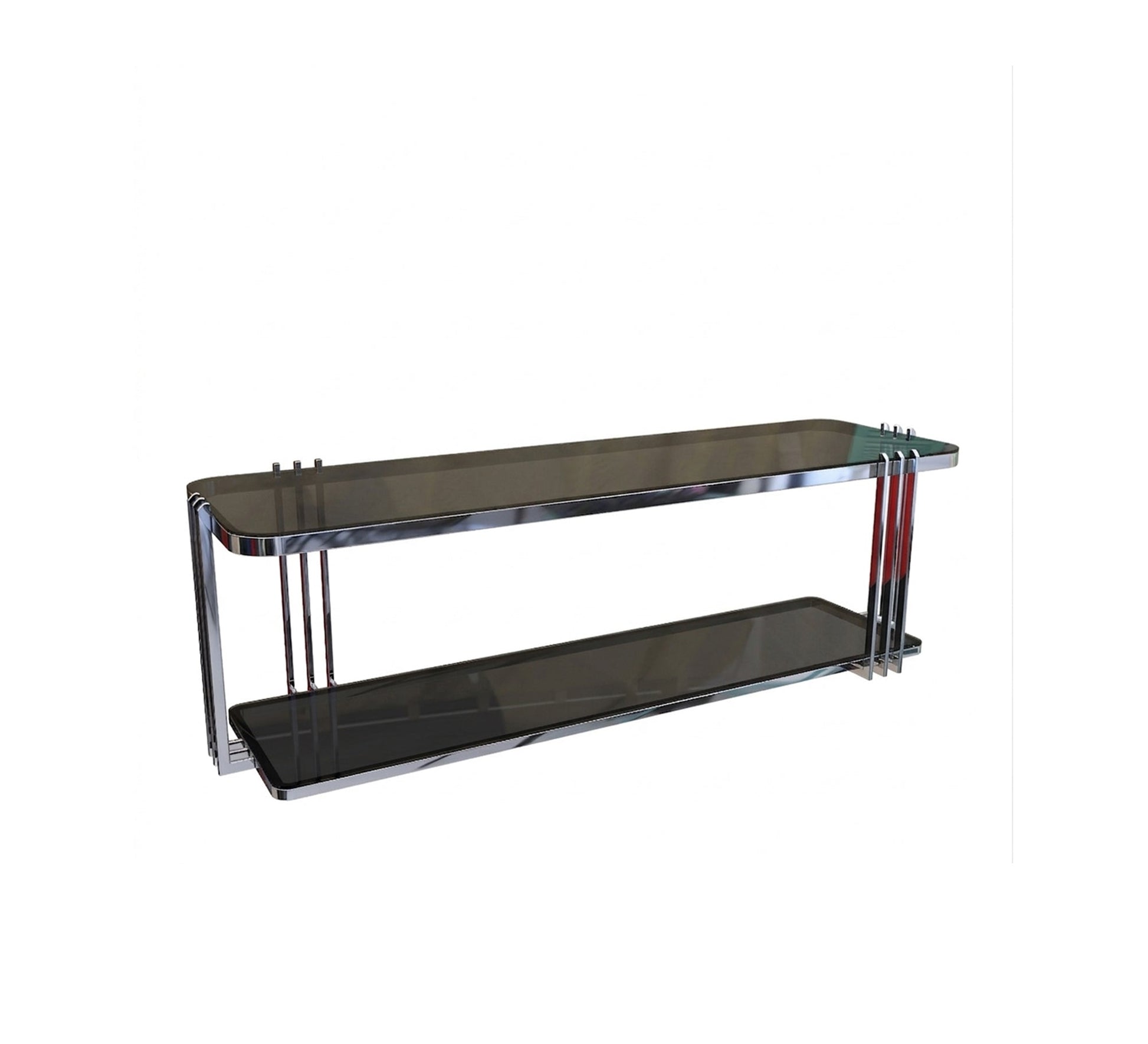 Rectangular TV table with two shelves - Vitrine Furniture - TV Table & Cabinet