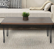 Rectangular wooden table with metal legs - Vitrine Furniture - Furniture