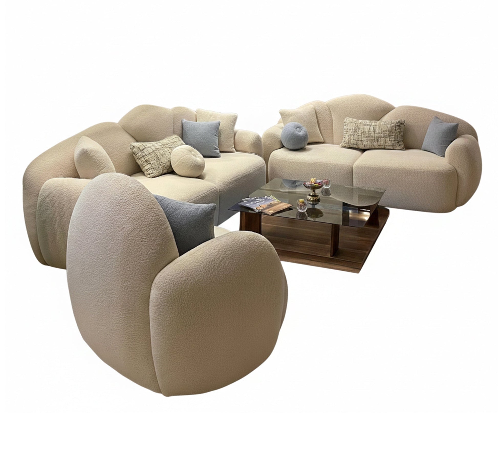 Red beech living room - Vitrine Furniture - Furniture