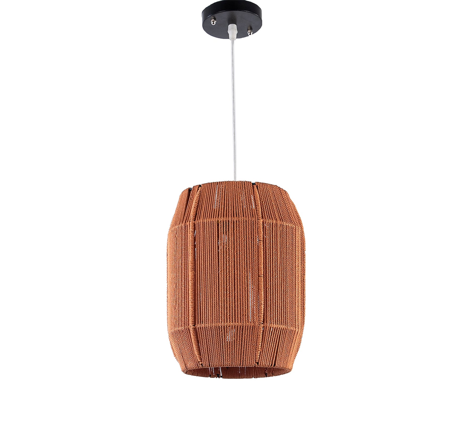 Red - brown macrame pendant light - Vitrine Furniture - Lighting