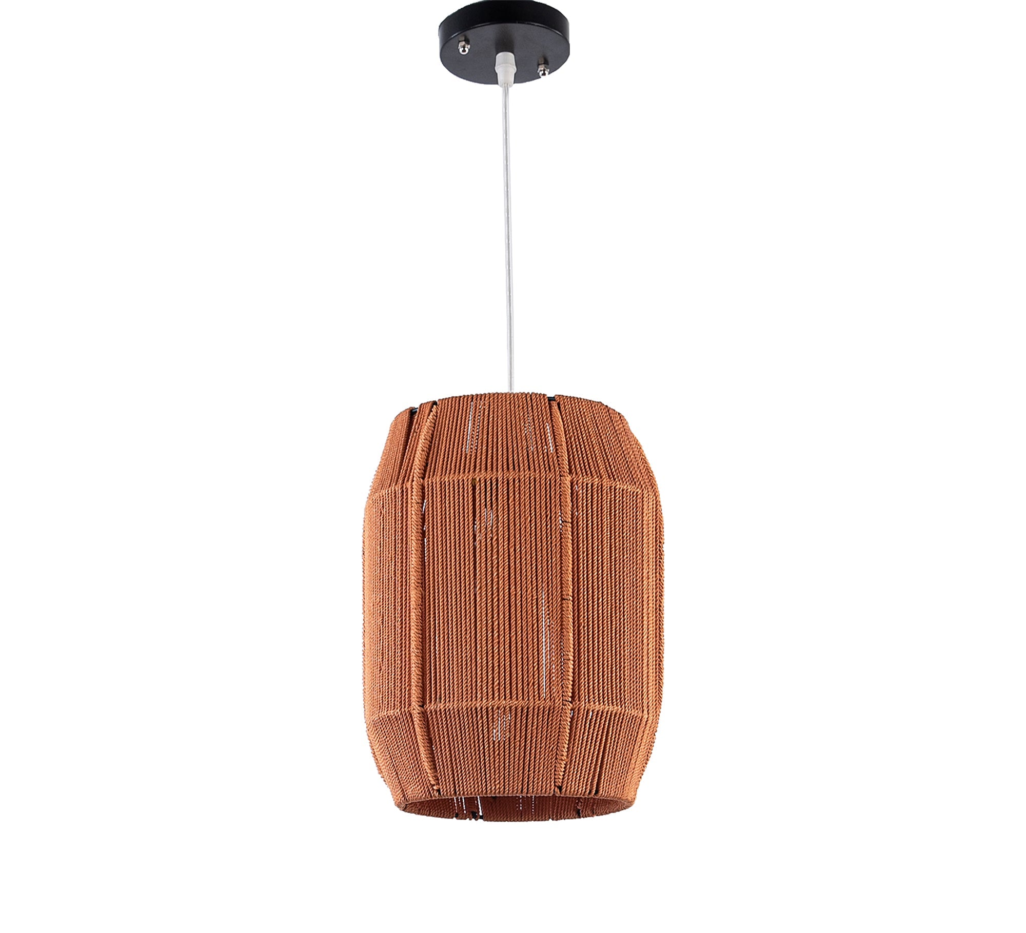 Red - brown macrame pendant light - Vitrine Furniture - Lighting