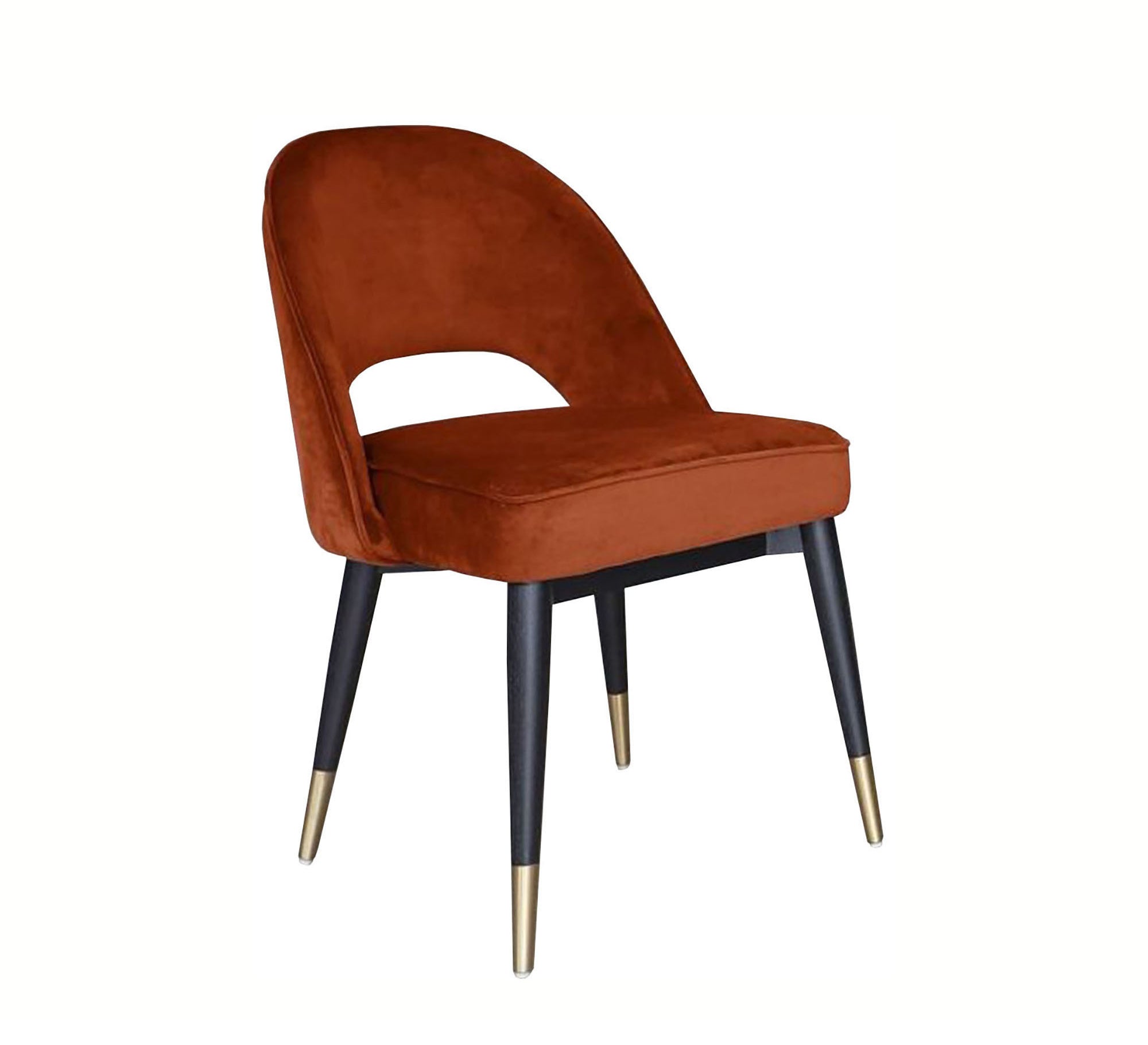 Red Brown Upholstered Chair - Stylish & Cozy - Vitrine Furniture - Furniture