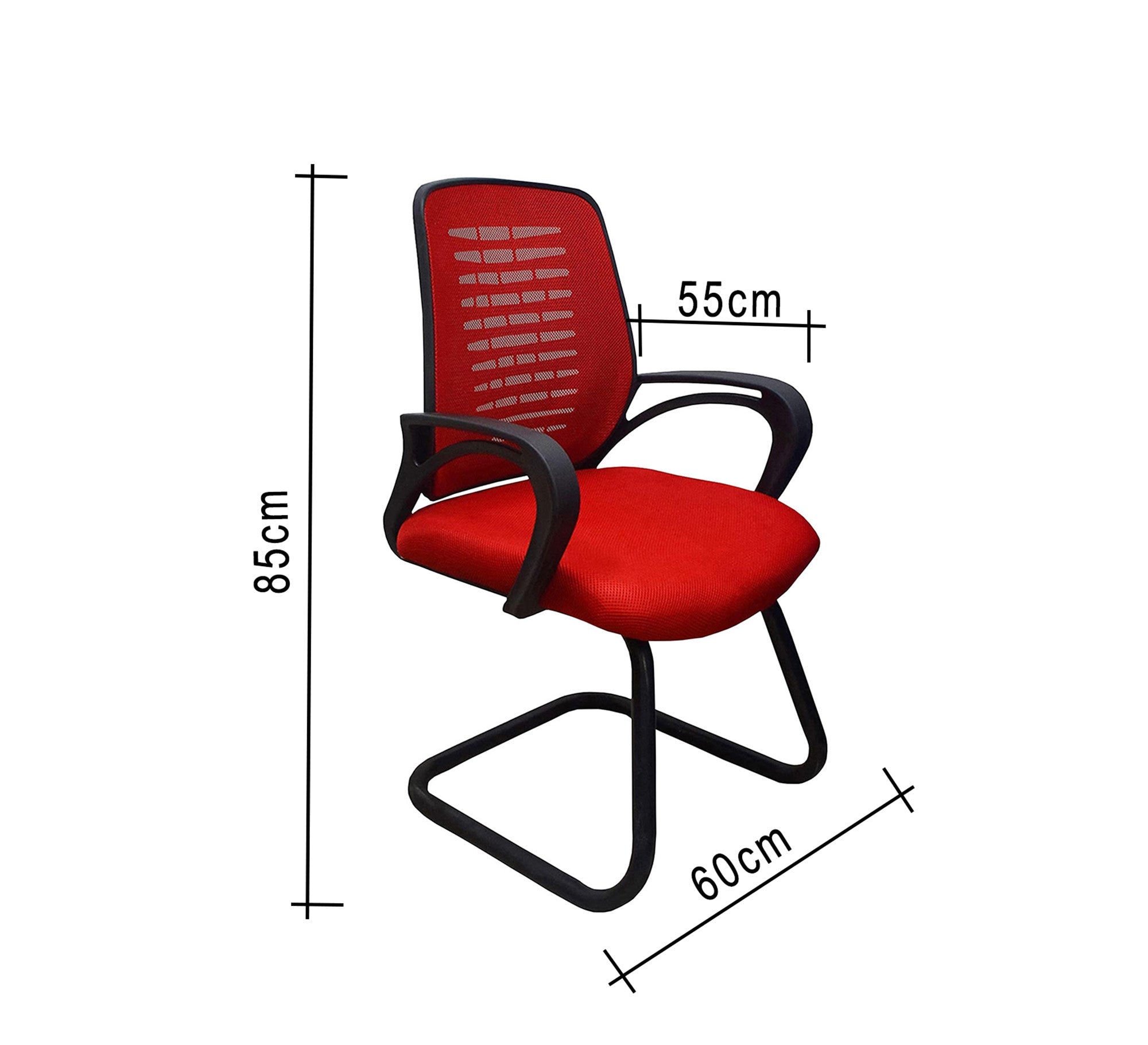 Red mesh chair - Vitrine Furniture - Office Chairs