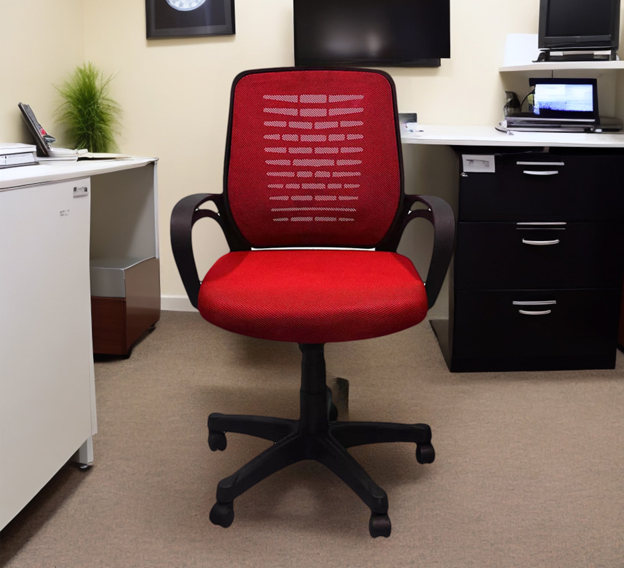 Red office chair - Vitrine Furniture - Office Chairs