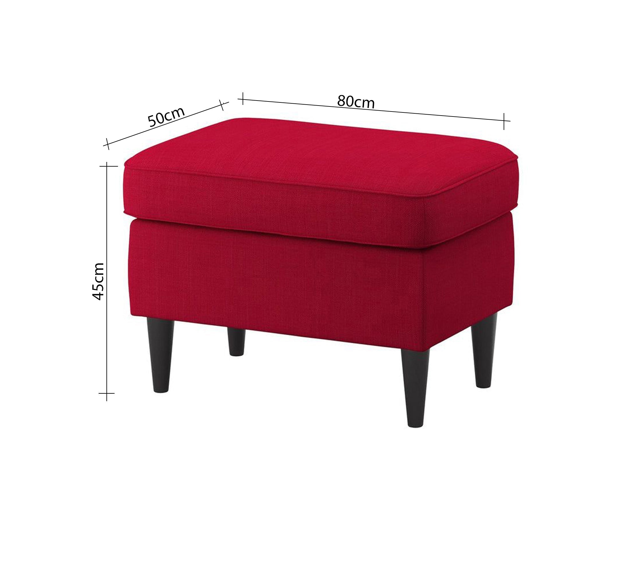 Red pouf chair - Vitrine Furniture - Furniture