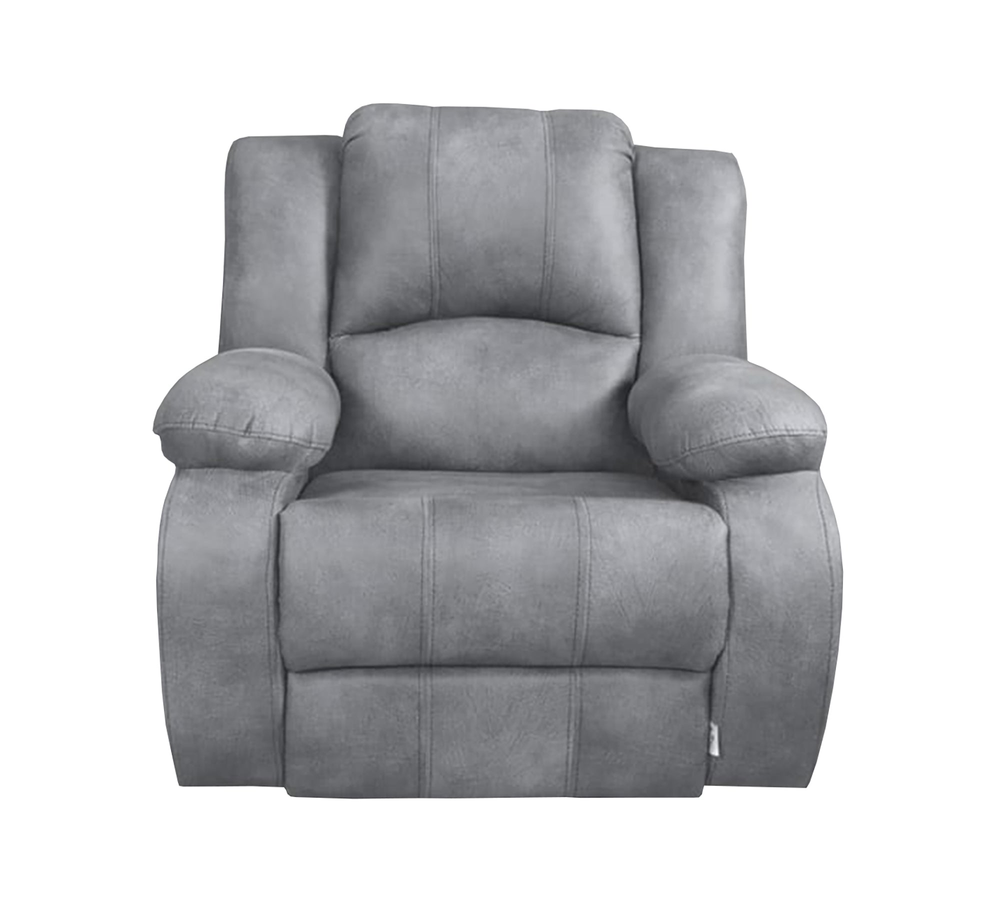 Relaxation chair with chaise lounge in gray - Vitrine Furniture - Furniture