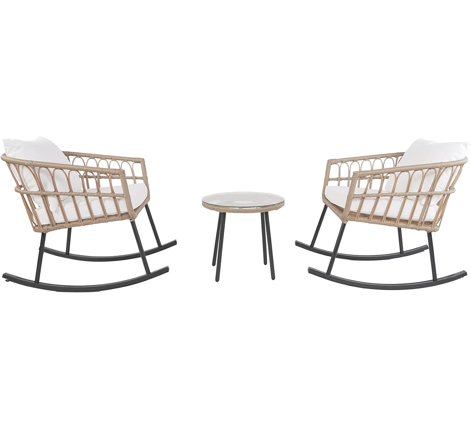 Rocking Chair Set: Cozy, Elegant, Sturdy - Vitrine Furniture - Outdoor Products