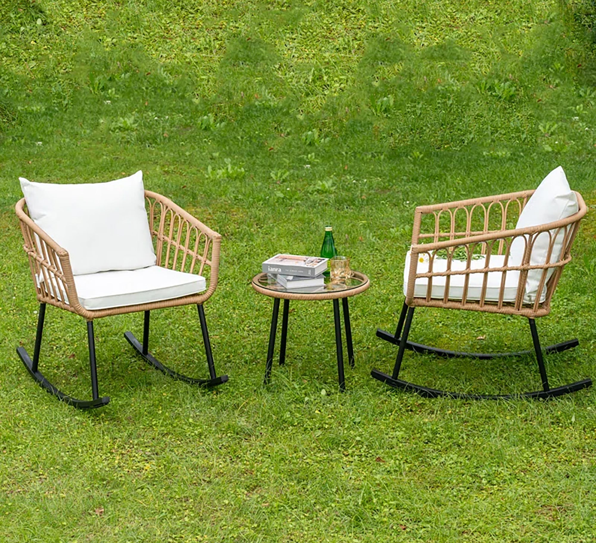 Rocking Chair Set: Cozy, Elegant, Sturdy - Vitrine Furniture - Outdoor Products