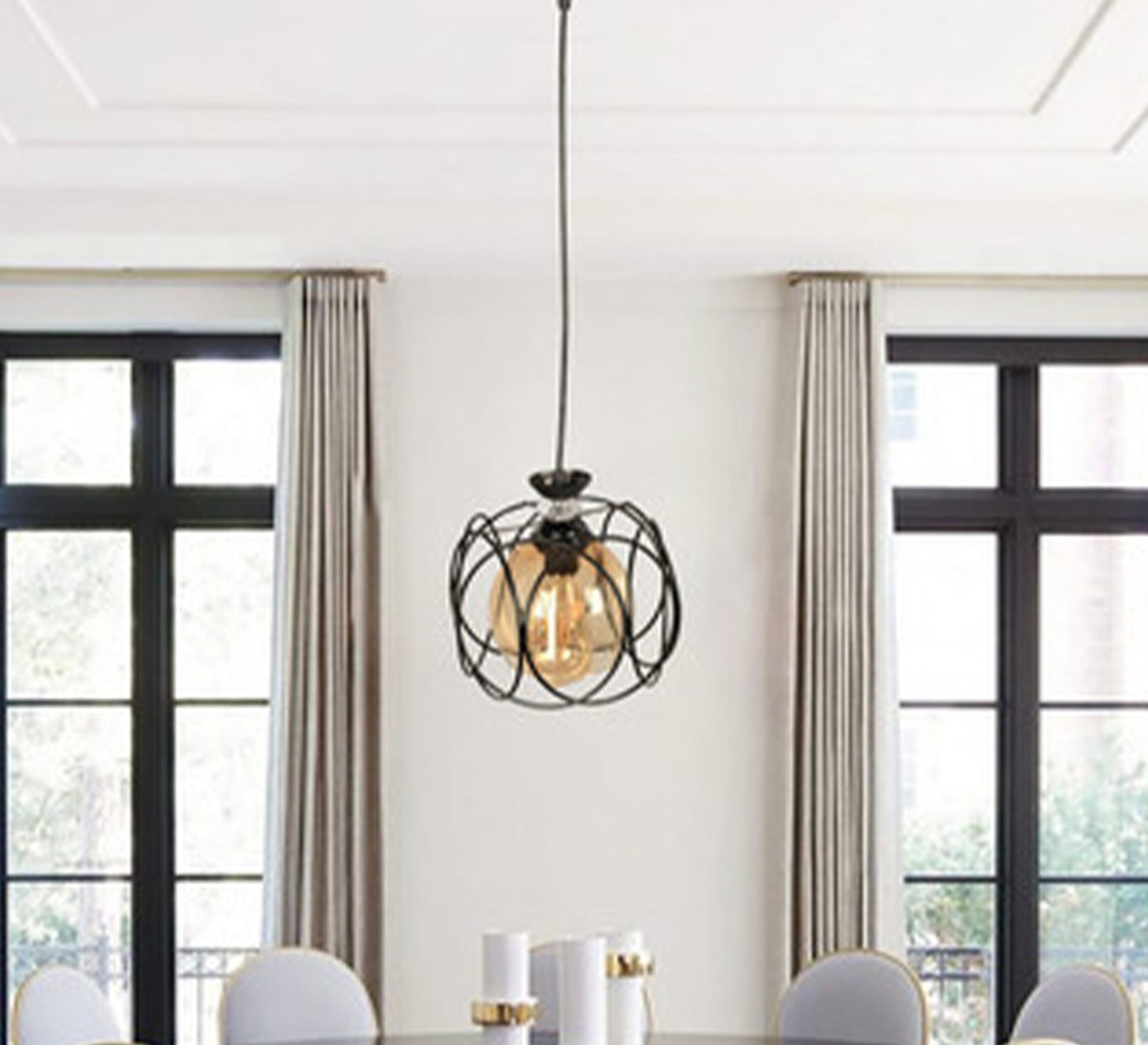 Rose metal pendant - Vitrine Furniture - Lighting