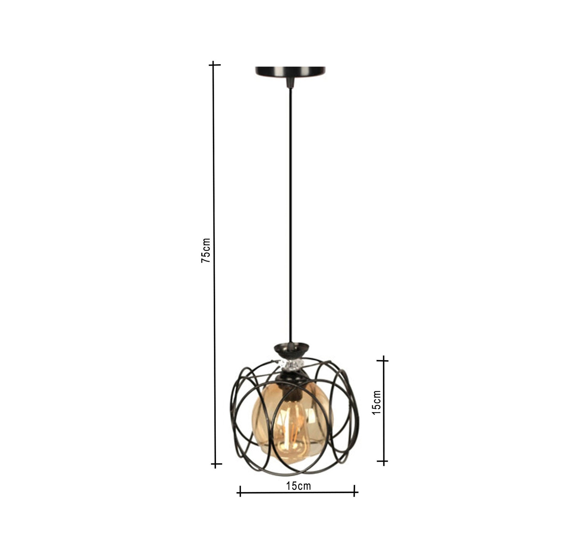 Rose metal pendant - Vitrine Furniture - Lighting