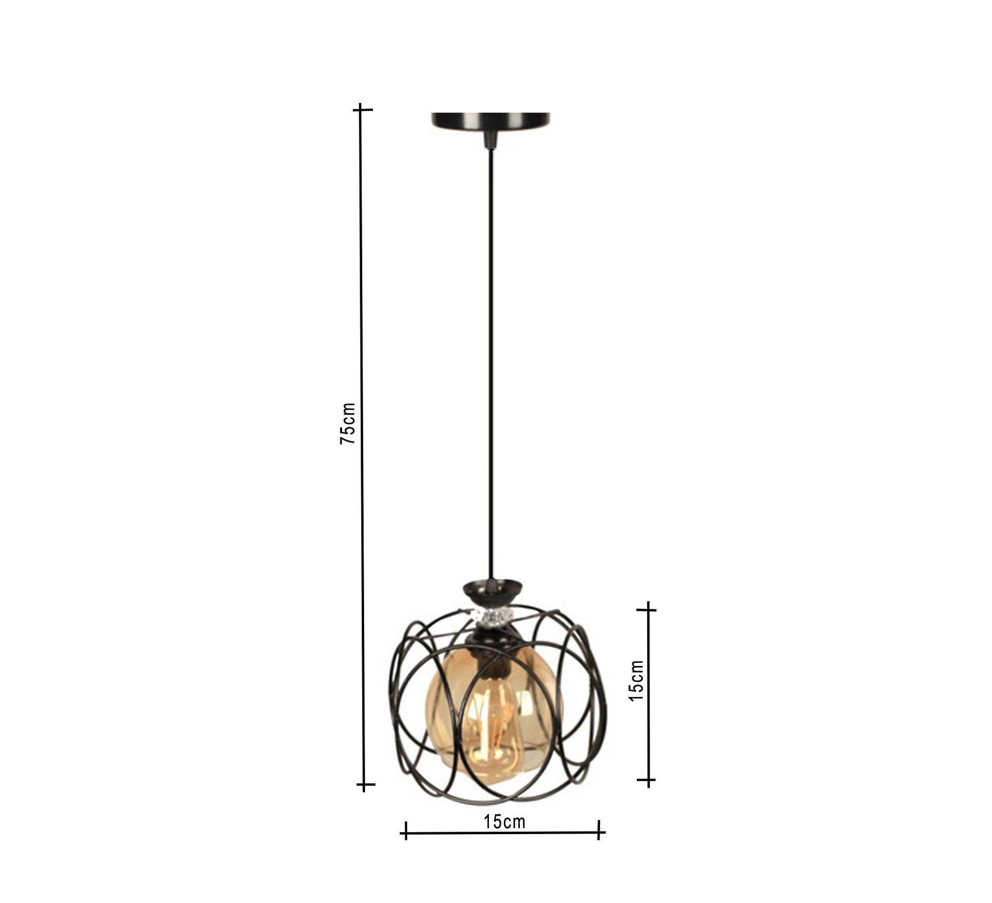 Rose metal pendant - Vitrine Furniture - Lighting