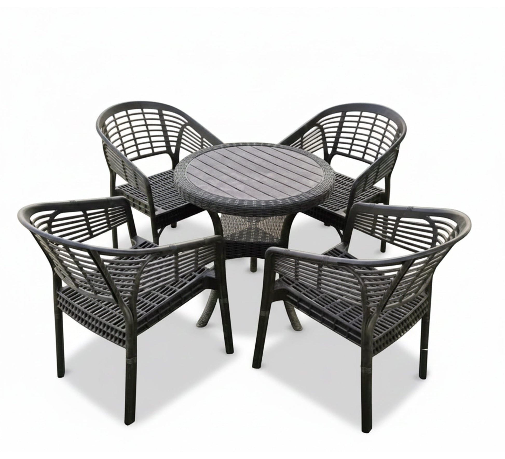 Round and comfortable brown garden furniture set. - Vitrine Furniture - Outdoor Products
