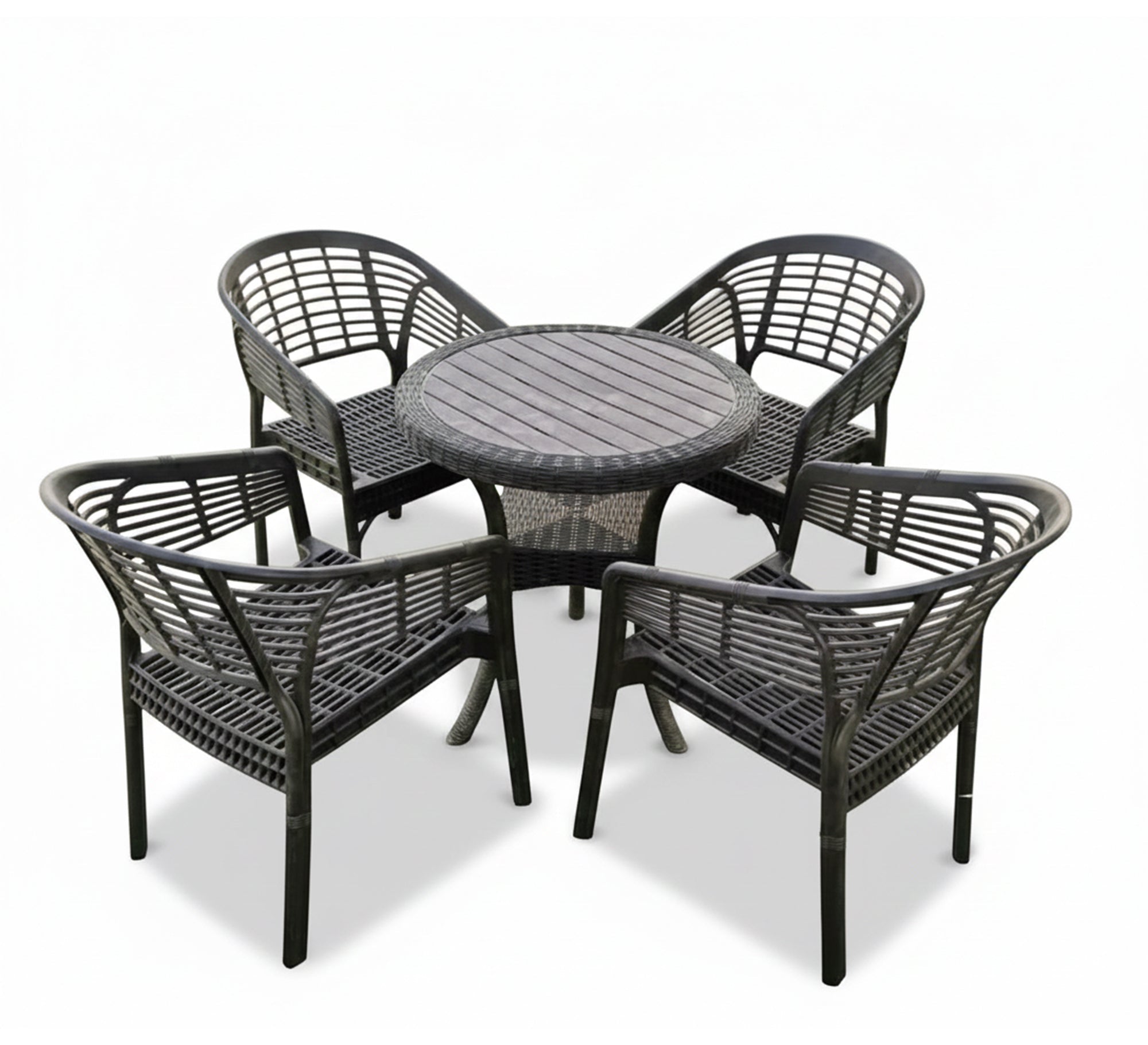 Round and comfortable brown garden furniture set. - Vitrine Furniture - Outdoor Products