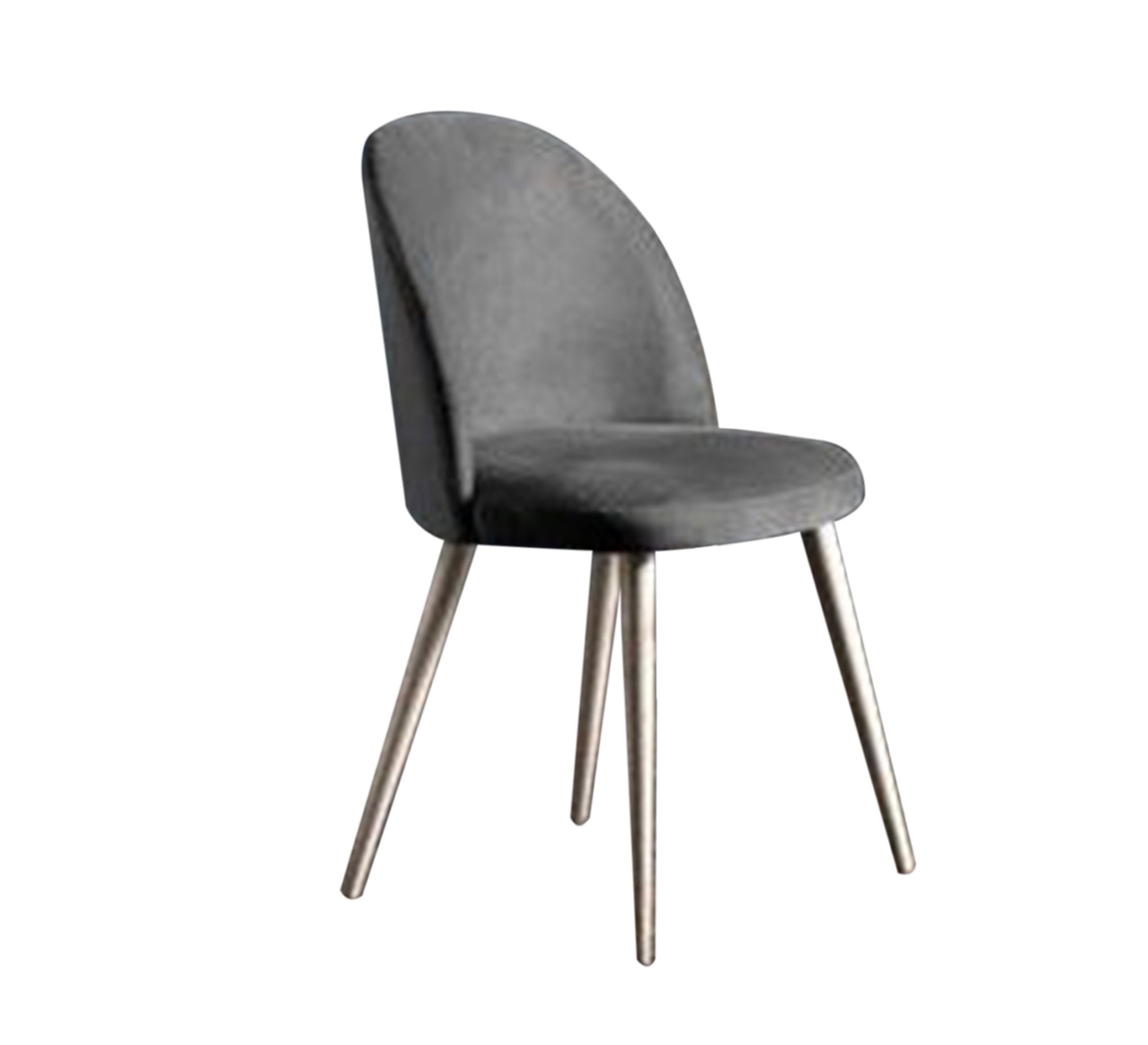 Round back chair upholstered in grey - Vitrine Furniture - Furniture