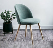 Round back chair upholstered in mint green - Vitrine Furniture - Furniture