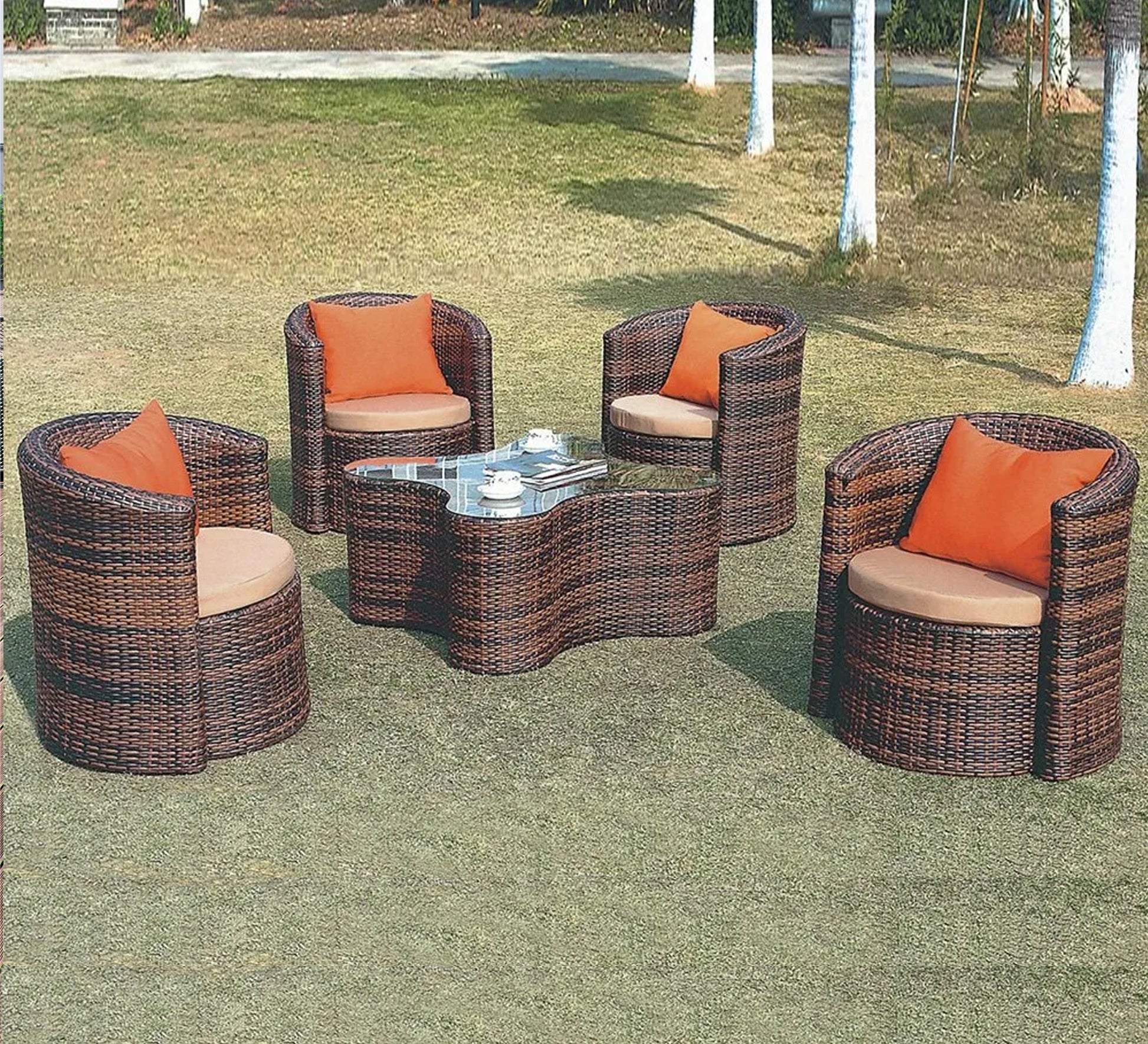 Round chairs set with table - Vitrine Furniture - Outdoor Products