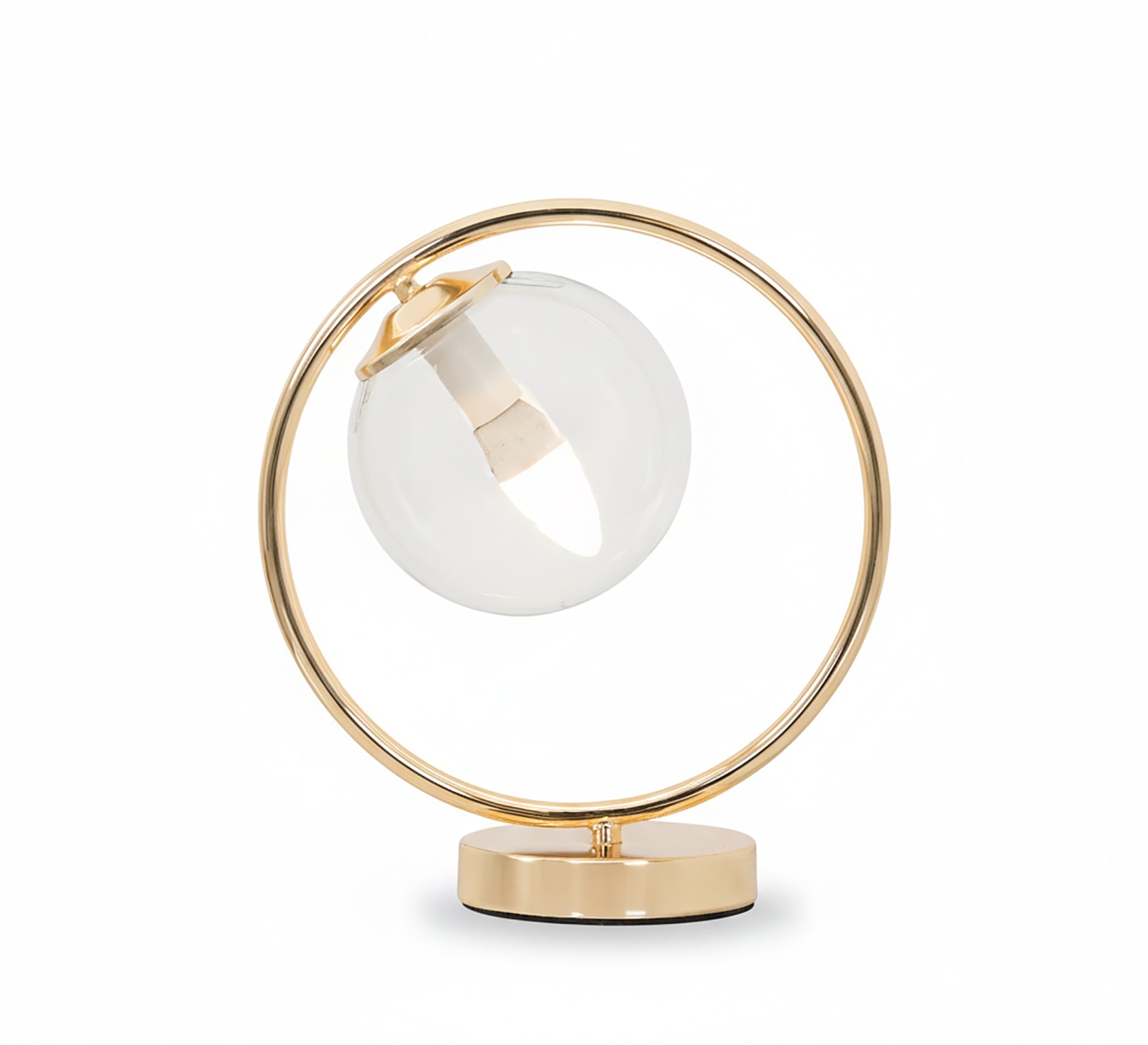 Round gold lampshade - Vitrine Furniture - Table lamps