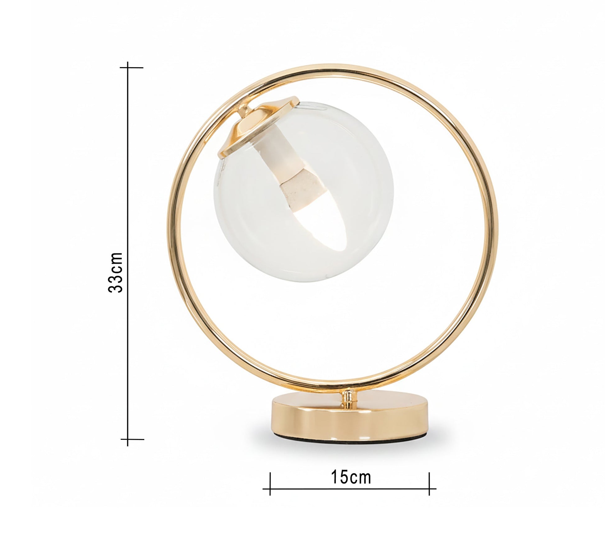 Round gold lampshade - Vitrine Furniture - Table lamps