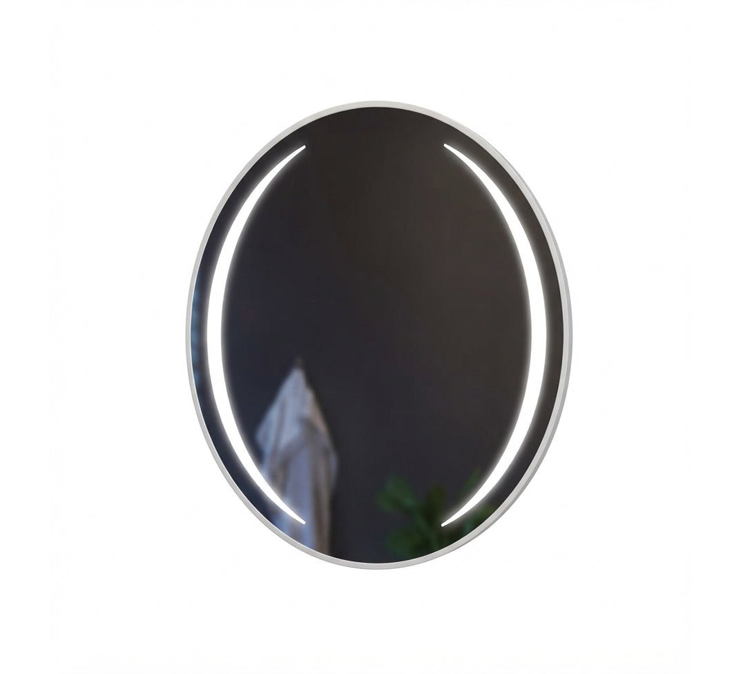 Round mirror with two side light arcs - Vitrine Furniture - Mirrors
