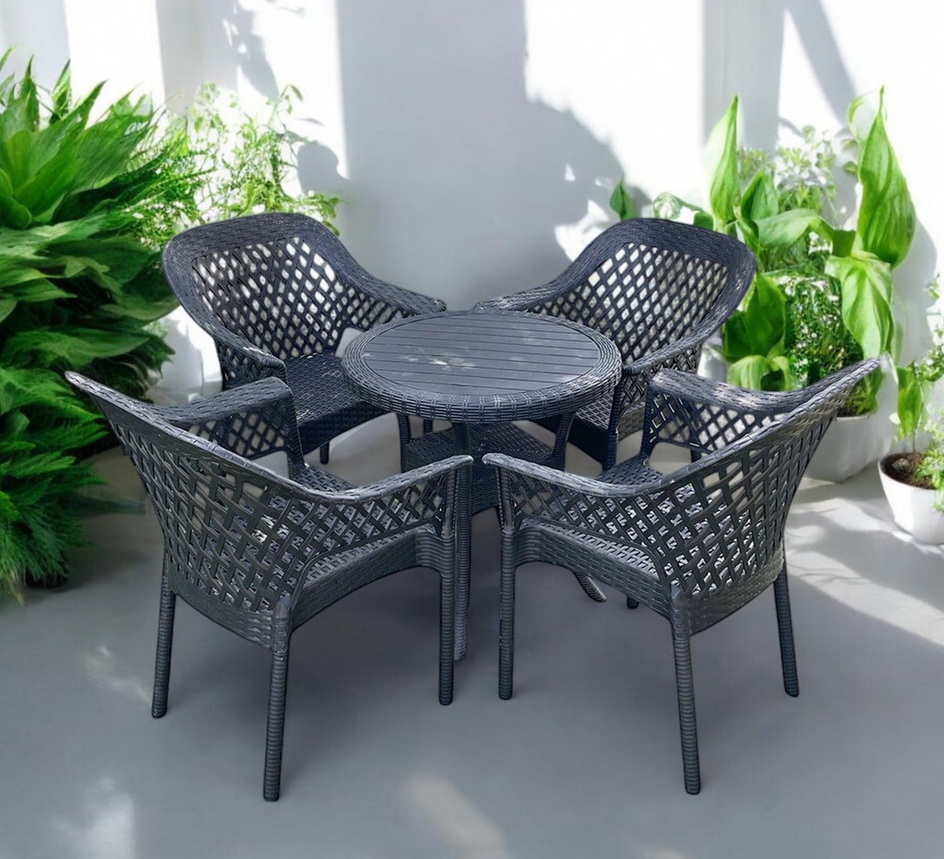 Round rattan set, stylish, comfortable, and durable - Vitrine Furniture - Outdoor Products