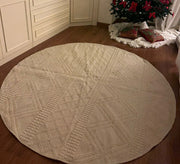 Round rug in sandy beige color - Vitrine Furniture - Accessories
