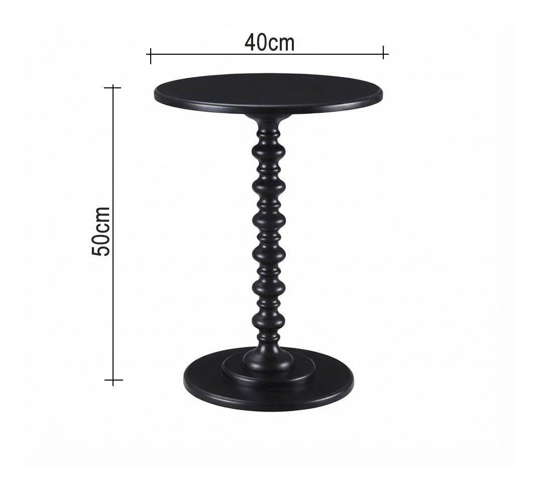 Round serving table with a classic turned design - Vitrine Furniture - Side Tables