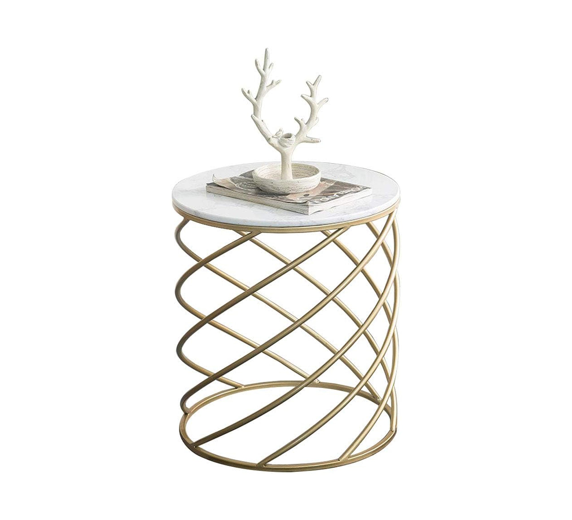 Round side table with spiral sides - Vitrine Furniture - Furniture